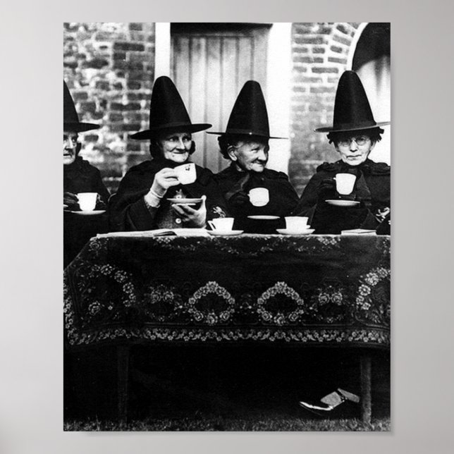 Welsh Witches - Vintagen Tea Party Poster (Framsidan)