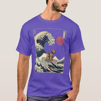 Welsherrier Kanagawa Japanese Surfing Wave vintage T Shirt