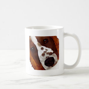 Welshie ansiktekonst kaffemugg