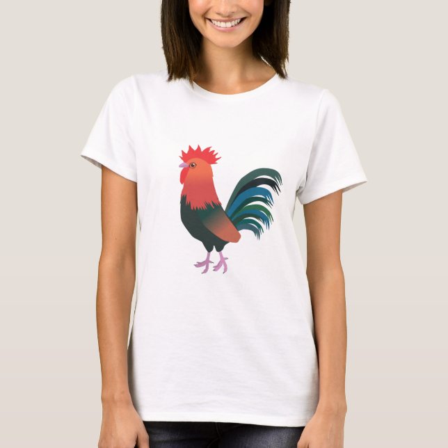 Welsumer tupp t shirt (Framsida)