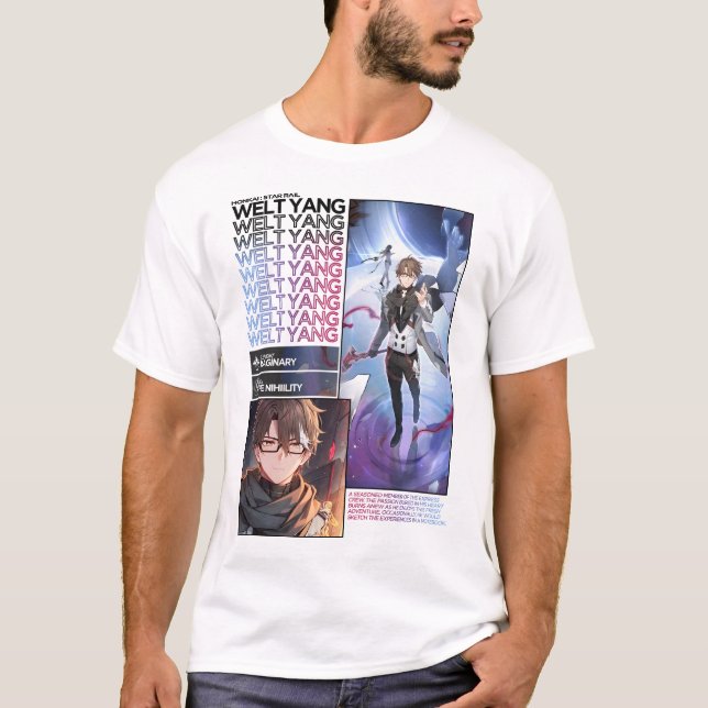 Welt Yang-teckeninfo - Honkai Star Rail T Shirt (Framsida)