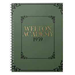 WELTON ACADEMY - MÖRK ACADEMIA PLANNER ANTECKNINGSBOK