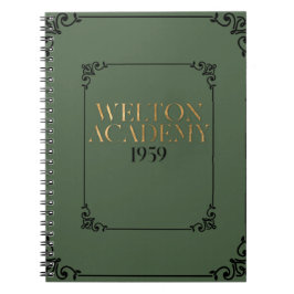 WELTON ACADEMY - MÖRK ACADEMIA PLANNER ANTECKNINGSBOK