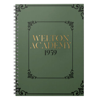 WELTON ACADEMY - MÖRK ACADEMIA PLANNER ANTECKNINGSBOK