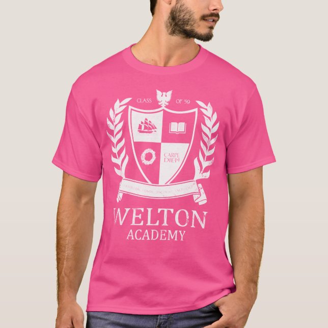 Welton Academy Poster Poets kapten Reading Teache T Shirt (Framsida)
