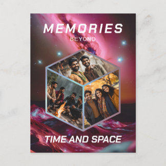 Weltraum 3D Foto Würfel Bilder Kollage Vykort