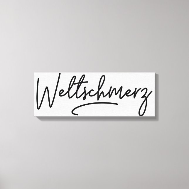 Weltschmerz, Ord, World Weariness, Tyskland Canvastryck (Framsida)