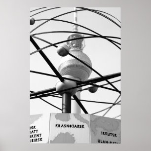 Weltzeituhr Fernsehturm Berlin No.1 Poster