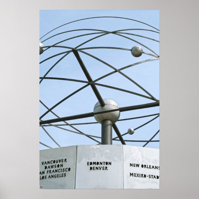 Weltzeituhr Poster (Framsidan)