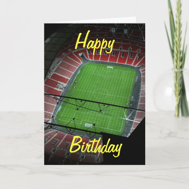 Wembley Stadium Birthday Card Kort (Framsida)
