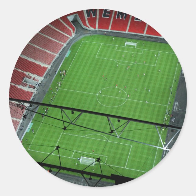 Wembley Stadium Runt Klistermärke (Framsida)
