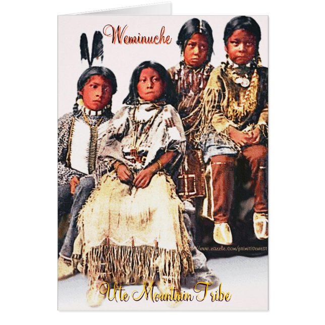 "Weminuche Band of Utes" Hälsningskort (Framsidan)