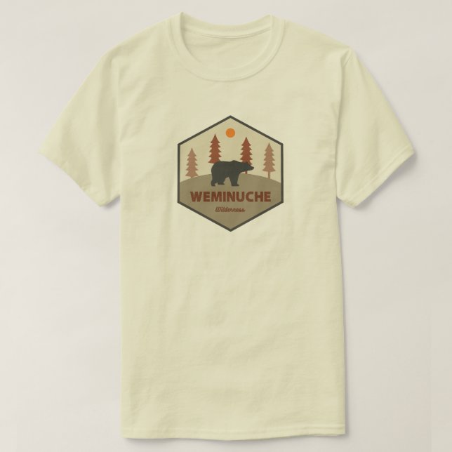 Weminuche Wilderness Colorado Bear T Shirt (Design framsida)
