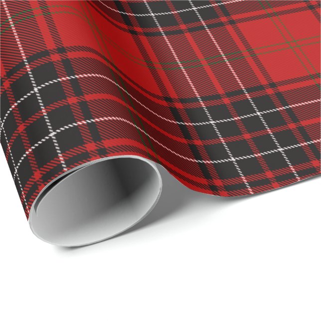 Wemyss Klan Tartan Presentpapper (Rullad Hörn)
