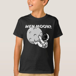 Wen Måne? - Funny Crypto Astronaut Meme T Shirt