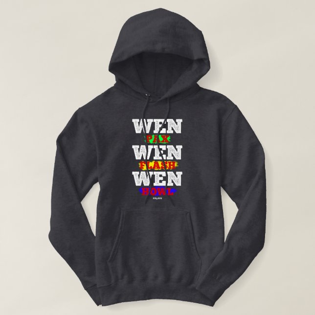 Wen Pax Wen Flash Wen Howl WpWW Funny Hoodie (Design framsida)