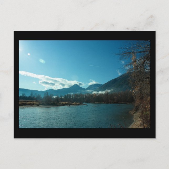 Wenatchee River, Leavenworth WA Mini Print Vykort (Framsida)