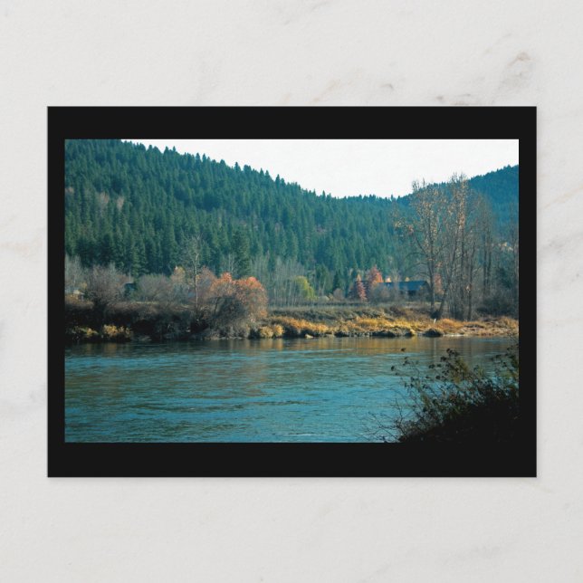 Wenatchee River, Leavenworth WA Mini Print Vykort (Framsida)