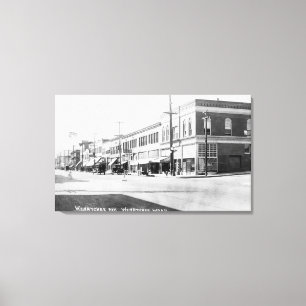 Wenatchee WashingtonView av den Wenatchee avenyn Canvastryck