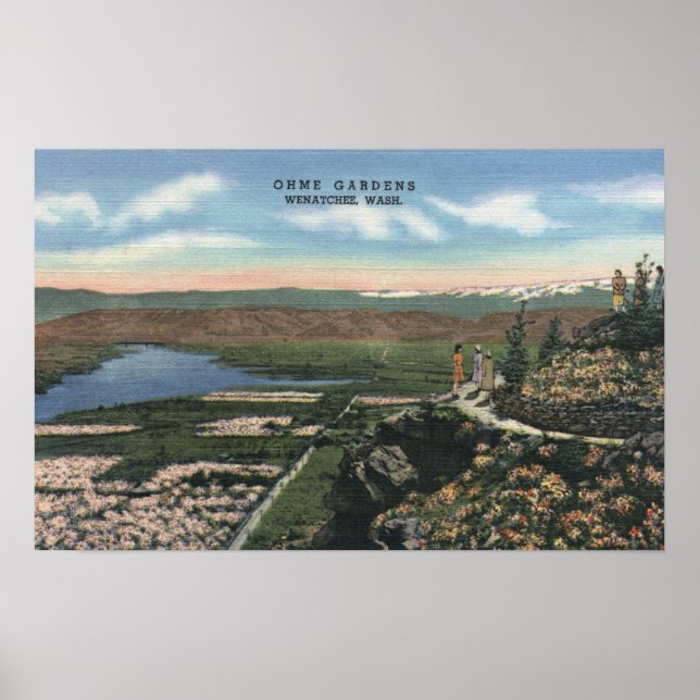 Wenatchee, WashingtonView of Ohme Gardens # 1 Poster (Framsidan)
