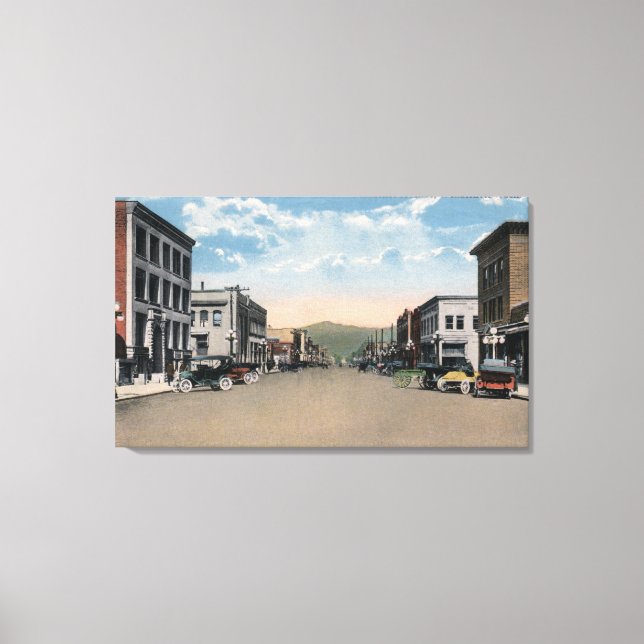 Wenatchee, WashingtonWenatchee Avenue Scene # Canvastryck (Framsida)
