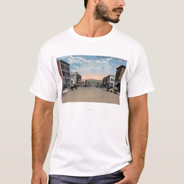Wenatchee WashingtonWenatchee avenyplats nr. 2 T Shirt (Framsida)