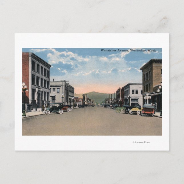 Wenatchee WashingtonWenatchee avenyplats nr. 2 Vykort (Framsida)