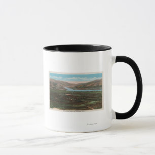 Wenatchee, WAView av dalen & Columbia River Mugg