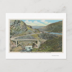 Wenatchee, WAView of the Chelan River Bridge Vykort