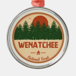 Wenatches nationalskog julgransprydnad metall