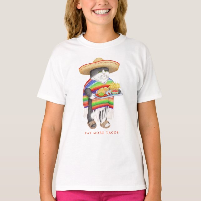 WENDELITO äter fler tacos Kids T-Shirt (Framsida)