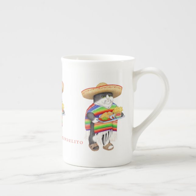 WENDELITO Bone China Mugg Benporslin Mugg (Höger)