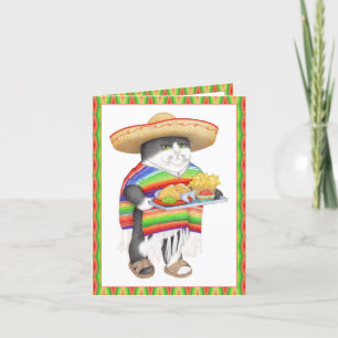 WENDELITO CAT Spain Birthday Notecard Helgkort