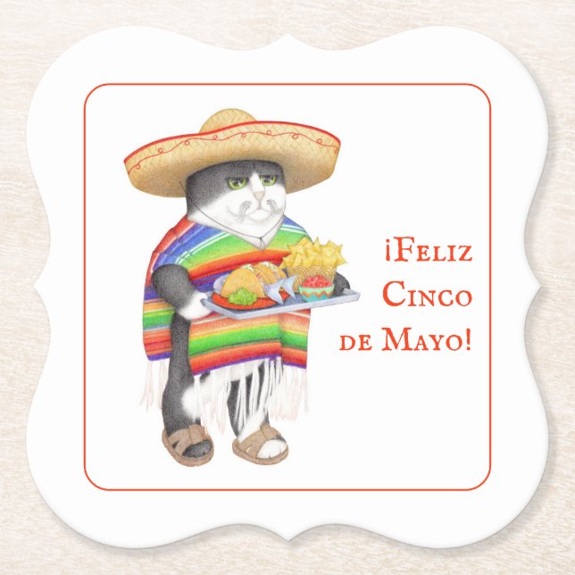WENDELITO Cinco de Mayo Bricka Pappersunderlägg Underlägg Papper (Framsida)