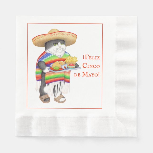WENDELITO Cinco de Mayo Coining Luncheon Napkin Pappersservett (Framsidan)