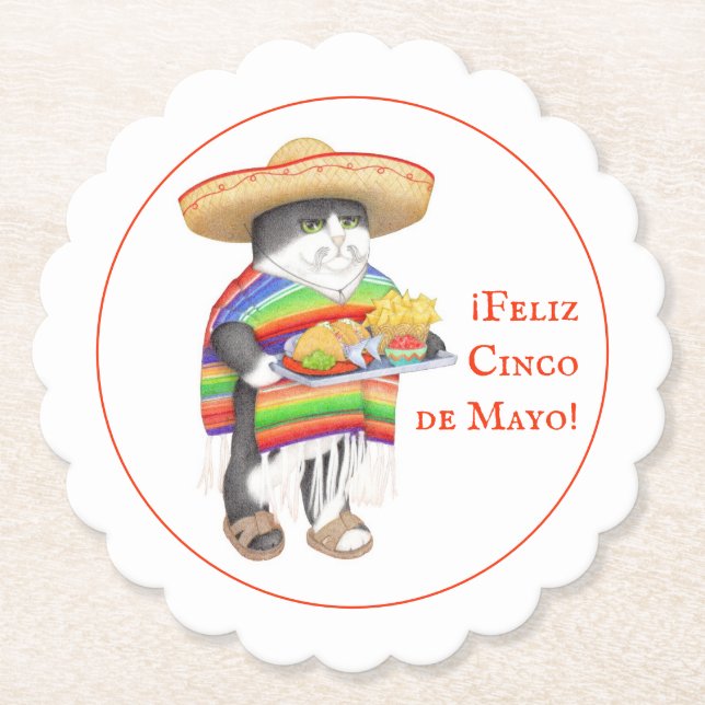 WENDELITO Cinco de Mayo ScallopRound Papper Underl Underlägg Papper (Framsida)