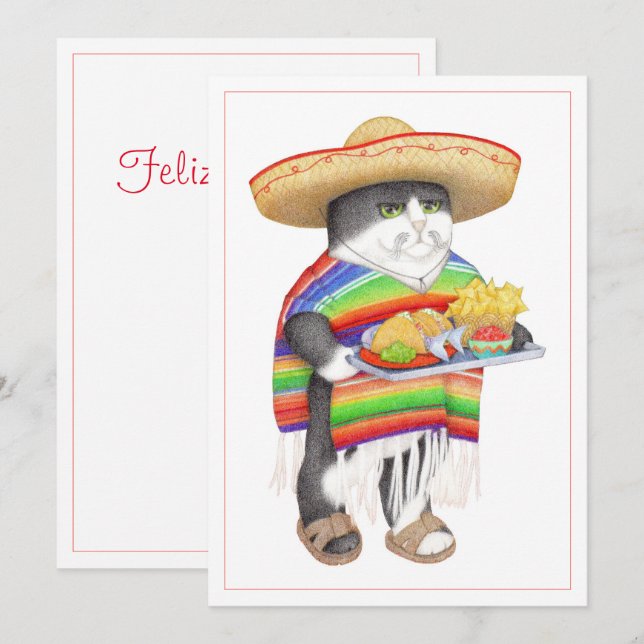 WENDELITO Spanska julkort 5 x 7, platta kort (Fram/baksida)