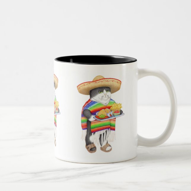 WENDELITO Svart Tvåtons Mugg (Höger)