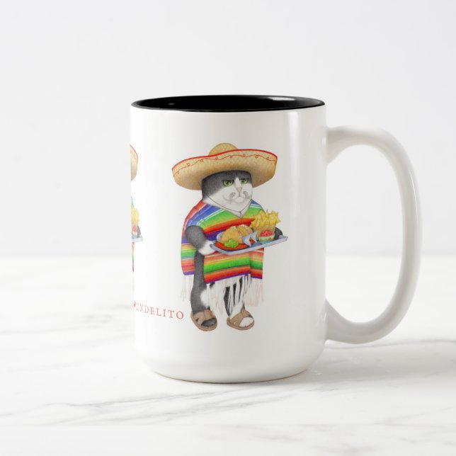 WENDELITO Tall Black Two Tone Mugg (Höger)