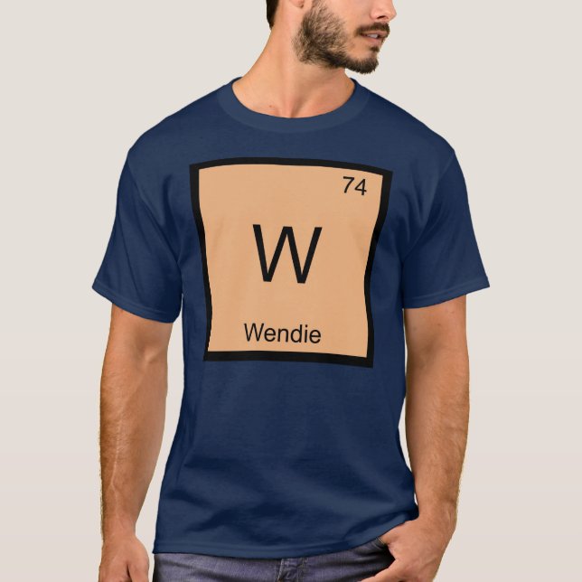 Wendie Namn Kemi Element Periodiska Systemet Tröja (Framsida)