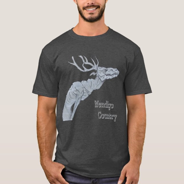 Wendigo Country Algonquian Folklore Herr T-Shirt (Framsida)