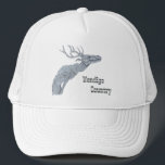 Wendigo Country Algonquian Folklore Trucker's Hat Keps<br><div class="desc">Wendigo Country</div>