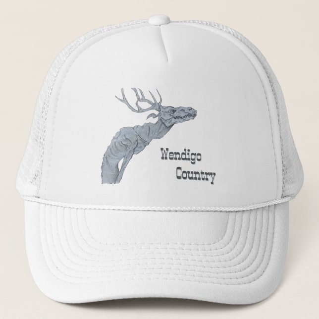 Wendigo Country Algonquian Folklore Trucker's Hat Keps (Framsida)