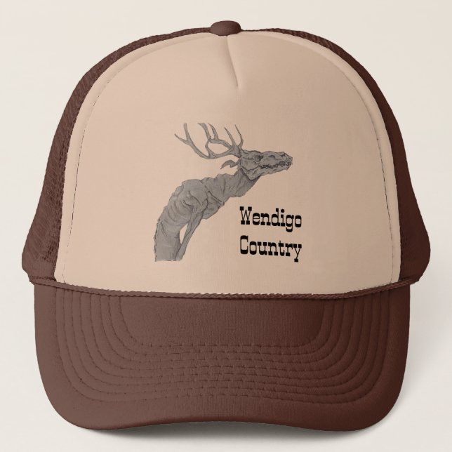 Wendigo country trucker hat keps (Framsida)