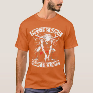 Wendigo kryptid Facehe odjur Becomehe Legend retro T Shirt