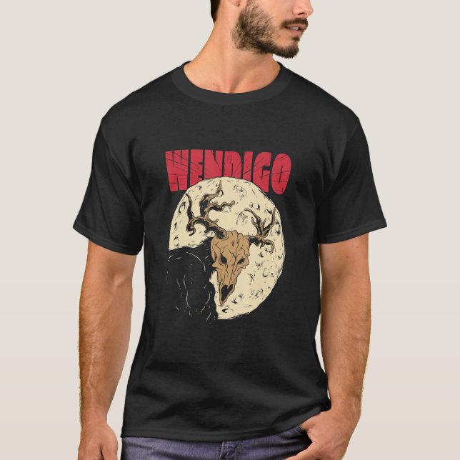 Wendigo Monster T Shirt (Framsida)