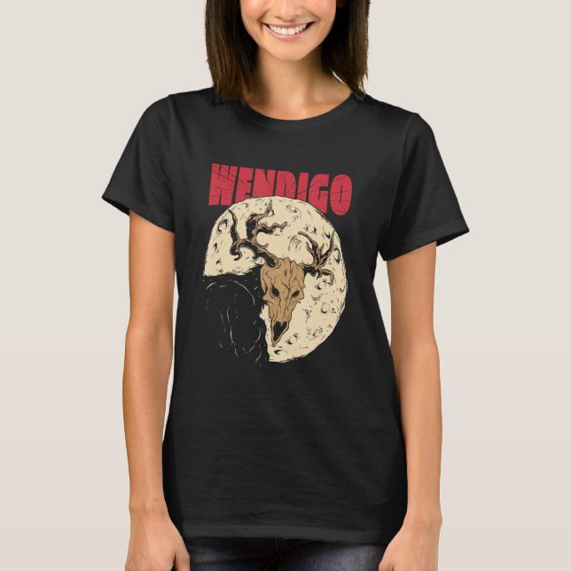 Wendigo Monster T Shirt (Framsida)