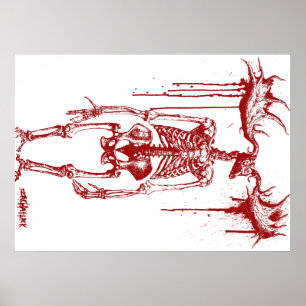 Wendigo skelett #2 poster