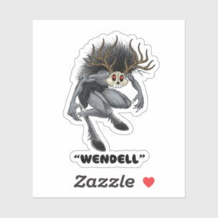 Wendigo ’Wendell’ Cryptid-dekal Klistermärken