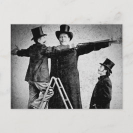 Wendt Cabinet Card Giant Circus Freak Sideshow Vykort